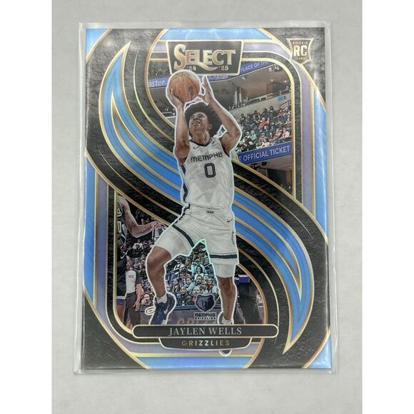 2024-25 Panini Select - Premier Level Jaylen Wells #188 Light Blue Prizm /299 - Picture 1 of 2
